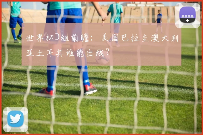 世界杯D组前瞻:美国巴拉圭澳大利亚土耳其谁能出线?